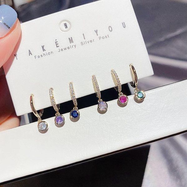 hoop & huggie 6 color zircon earrings set simple temperament small round drop with a six-piece jewelrty party gift, Golden;silver
hoop & huggie 6 color zircon earrings set simple temperament small round drop with a six-piece jewelrty party gift, Golden;silver