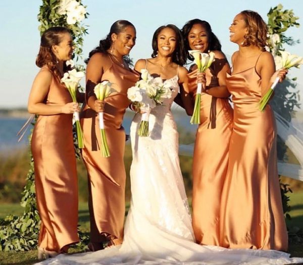 bridesmaid dresses country wedding party guest gown spaghetti straps junior maid of honor dress elastic silk like satin formal gowns, White;pink
bridesmaid dresses country wedding party guest gown spaghetti straps junior maid of honor dress elastic silk like satin formal gowns, White;pink