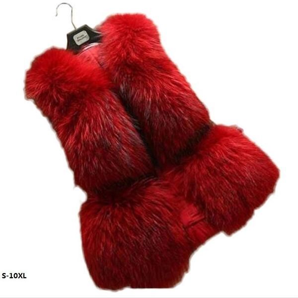 women's fur & faux fake coat fashionable 2021 vest factory direct high-end imitation large size artificial female jacket, Black
women's fur & faux fake coat fashionable 2021 vest factory direct high-end imitation large size artificial female jacket, Black