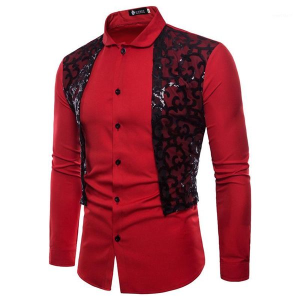 men's long-sleeved shirts men's summer fashion business casual slim-fit shirts mens solid sequin lace decorated tuxedo1, White;black
men's long-sleeved shirts men's summer fashion business casual slim-fit shirts mens solid sequin lace decorated tuxedo1, White;black