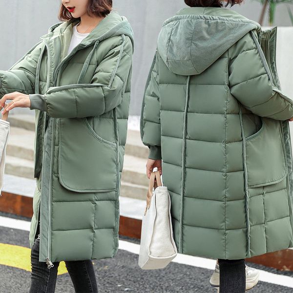2020 2021 women new winter arrival oversize jacket korean women's big solid pocket cotton-quilted long coat ydqo, Black
2020 2021 women new winter arrival oversize jacket korean women's big solid pocket cotton-quilted long coat ydqo, Black
