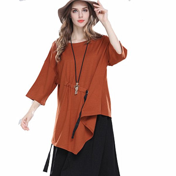new 2020 spring size great women's seven-point long torn around the loose neck occasional shirt tendency solid mode color 9b07 utgt, White
new 2020 spring size great women's seven-point long torn around the loose neck occasional shirt tendency solid mode color 9b07 utgt, White