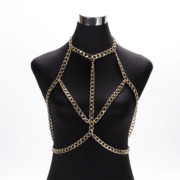luxury aluminium chain body chain harness women punk statement jewelry summer beach accessories for women t200508, Silver
luxury aluminium chain body chain harness women punk statement jewelry summer beach accessories for women t200508, Silver