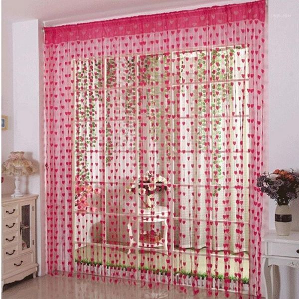 100x200cm rod pocket heart romantic decorative curtain tulle door window curtain room home deco1
100x200cm rod pocket heart romantic decorative curtain tulle door window curtain room home deco1