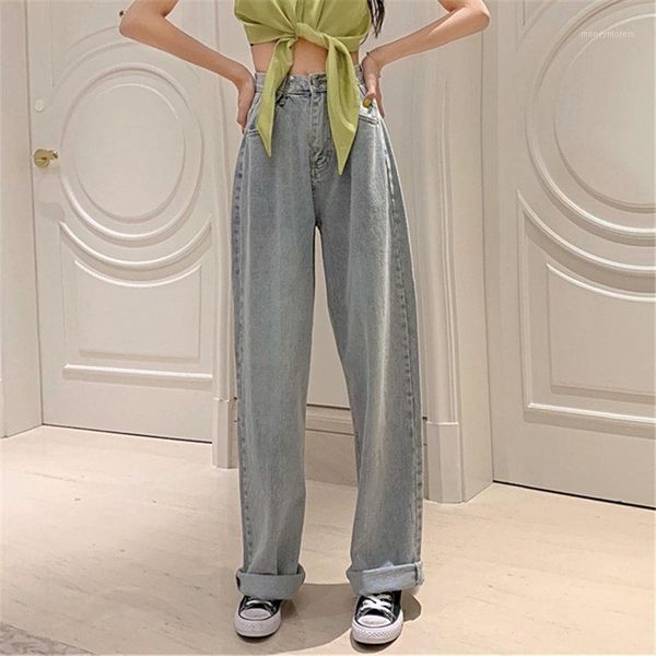 women's jeans hzirip 2021 chic hong kong style streetwear high waist stylish vintage plus size straight trousers all match wide leg blu, Blue
women's jeans hzirip 2021 chic hong kong style streetwear high waist stylish vintage plus size straight trousers all match wide leg blu, Blue