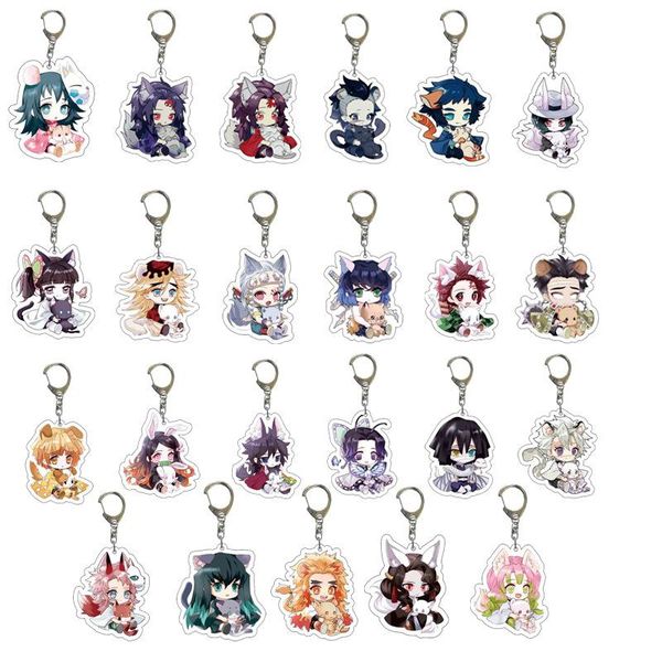 anime demon slayer acrylic keychains cute kitty blade of ghost key chains kamado tanjirou cosplay pompom yaiba keyrings pendant, Silver
anime demon slayer acrylic keychains cute kitty blade of ghost key chains kamado tanjirou cosplay pompom yaiba keyrings pendant, Silver