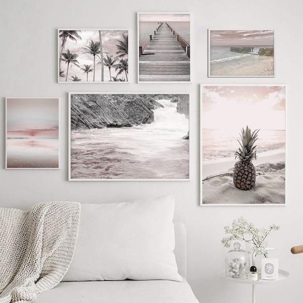 paintings pink sea pier pineapple coconut tree surf wall art canvas painting nordic posters and prints pictures for living room decor
paintings pink sea pier pineapple coconut tree surf wall art canvas painting nordic posters and prints pictures for living room decor