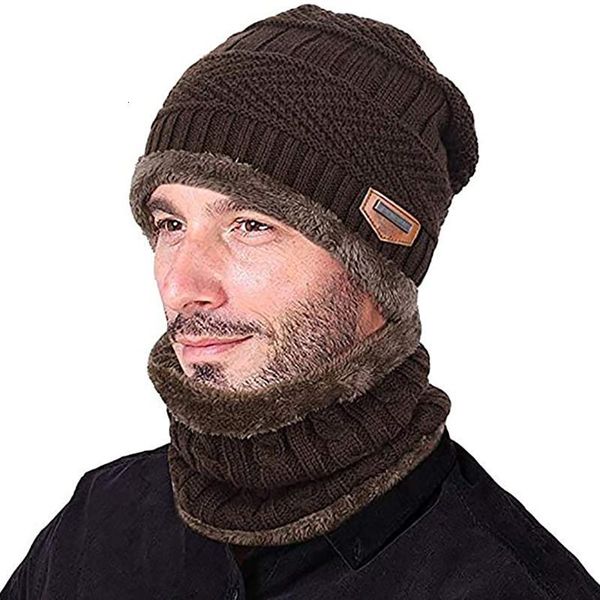 2pcs/set universal neck warmer knitted hat scarf set fur wool lining thick warm knit beanies balaclava winter hat men casual cap, Blue;gray
2pcs/set universal neck warmer knitted hat scarf set fur wool lining thick warm knit beanies balaclava winter hat men casual cap, Blue;gray