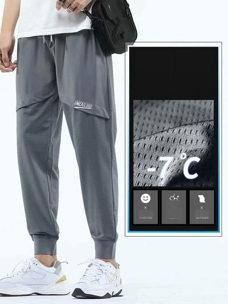 summer ice silk ultra-thin mesh casual men's nine point quick drying air conditioning harun work dress casual pantswork clothes sports, Blue
summer ice silk ultra-thin mesh casual men's nine point quick drying air conditioning harun work dress casual pantswork clothes sports, Blue