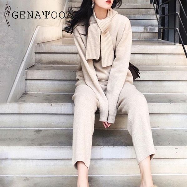 women's tracksuits genayooa knitted two piece set women casual long sleeve tracksuit 2 siut winter and pants 2021, Gray
women's tracksuits genayooa knitted two piece set women casual long sleeve tracksuit 2 siut winter and pants 2021, Gray