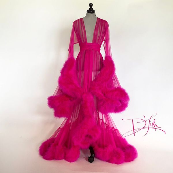 fuchsia maternity dresses luxury fur maternity gown for pshoot boudoir lingerie tulle robe bathrobe nightwear babydoll robe, White;pink
fuchsia maternity dresses luxury fur maternity gown for pshoot boudoir lingerie tulle robe bathrobe nightwear babydoll robe, White;pink
