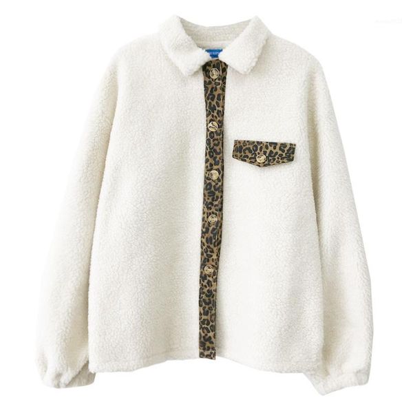 women's jackets control to film leopard grain splicing fur one lamb coat lapels qiu dong han edition short coat1, Black;brown
women's jackets control to film leopard grain splicing fur one lamb coat lapels qiu dong han edition short coat1, Black;brown