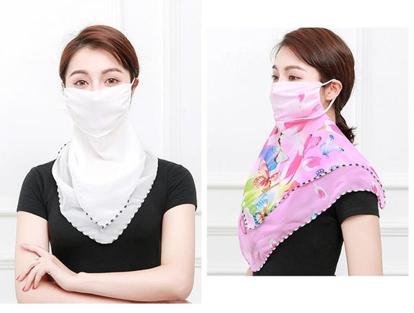 scarf chiffon styles mask women 38 silk handkerchief outdoor windproof half face dust-proof sunshade masks, White
scarf chiffon styles mask women 38 silk handkerchief outdoor windproof half face dust-proof sunshade masks, White