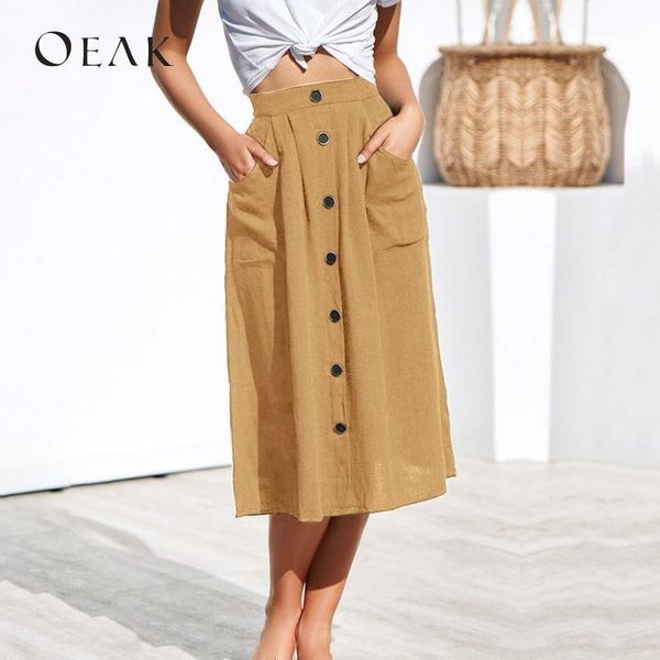 skirts high waist women with buttons bodycon loose a-line maxi skirt pockets faldas mujer moda 20211, Black
skirts high waist women with buttons bodycon loose a-line maxi skirt pockets faldas mujer moda 20211, Black