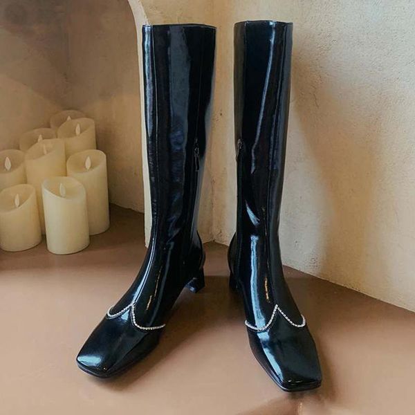 bottes femme 2021 new winter thigh high boots women's shoes microfiber leather princess gladiator pearl-studded riding boots, Black
bottes femme 2021 new winter thigh high boots women's shoes microfiber leather princess gladiator pearl-studded riding boots, Black