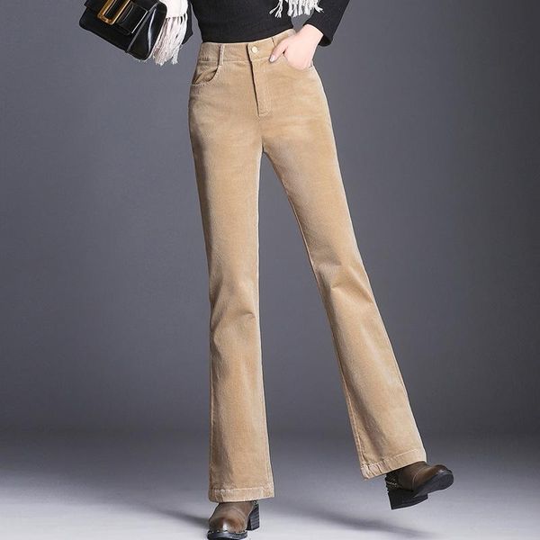 women's pants & capris 2021 autnmn winter women office ladies fashion warm velvet flare high waist soild silm casual full length, Black;white
women's pants & capris 2021 autnmn winter women office ladies fashion warm velvet flare high waist soild silm casual full length, Black;white
