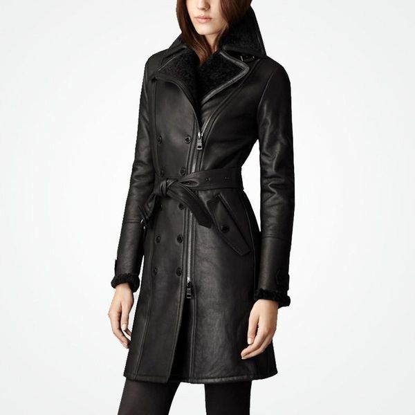 natural fur coat female vintage 100% wool fur liner genuine leather jacket women korean double faced sheepskin coat lw27051, Black
natural fur coat female vintage 100% wool fur liner genuine leather jacket women korean double faced sheepskin coat lw27051, Black