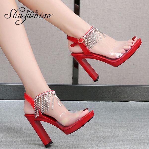 wedding dress 2020 stripper heels woman shoes platform sandals square heel crystal rhinestone tassel girl party shoes 11cm #xb5l, Black
wedding dress 2020 stripper heels woman shoes platform sandals square heel crystal rhinestone tassel girl party shoes 11cm #xb5l, Black