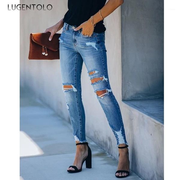 lugentolo women tight jeans hole ripped slim-fit fashion jeans casual blue new female simple street long pencil1
lugentolo women tight jeans hole ripped slim-fit fashion jeans casual blue new female simple street long pencil1