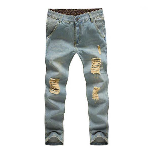 new arrival autumn men's straight jeans men fashion broken hole trousers for men pants light blue size 70%off1
new arrival autumn men's straight jeans men fashion broken hole trousers for men pants light blue size 70%off1