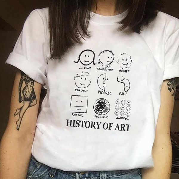 women clothes print ladies flower art history printed summer ladies woman women casual tee shirt t female t-shirt, White
women clothes print ladies flower art history printed summer ladies woman women casual tee shirt t female t-shirt, White