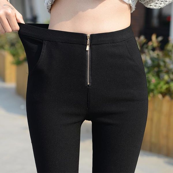 2019 autumn and winter new elastic zipper leggings large size pants trousers slim pants black feet pants womens pencil
2019 autumn and winter new elastic zipper leggings large size pants trousers slim pants black feet pants womens pencil
