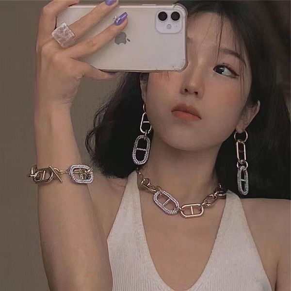 chokers sncsdk european and american fashion exaggeration heavy industry necklace for women thick chain pig nose clavicle jewelry, Golden;silver
chokers sncsdk european and american fashion exaggeration heavy industry necklace for women thick chain pig nose clavicle jewelry, Golden;silver