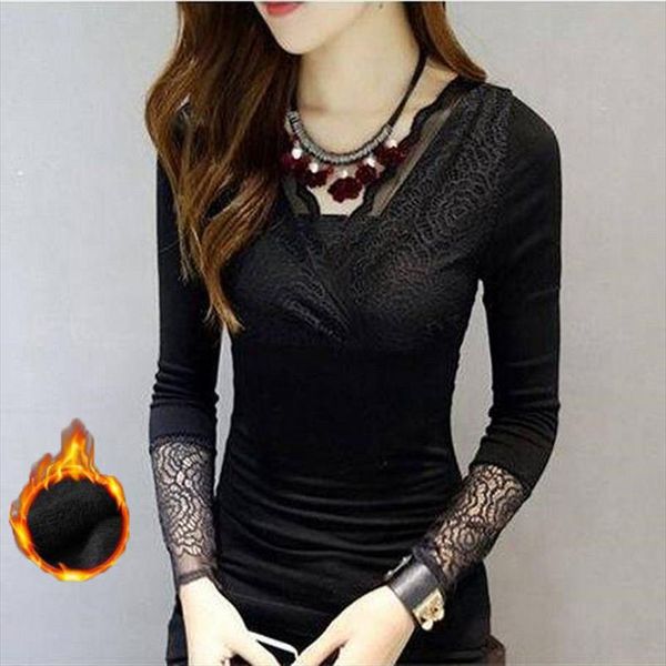 new spring and autumn tight shirt slim lace v neck long sleeve plus thin velvet bottoming shirt women dd2223, White
new spring and autumn tight shirt slim lace v neck long sleeve plus thin velvet bottoming shirt women dd2223, White