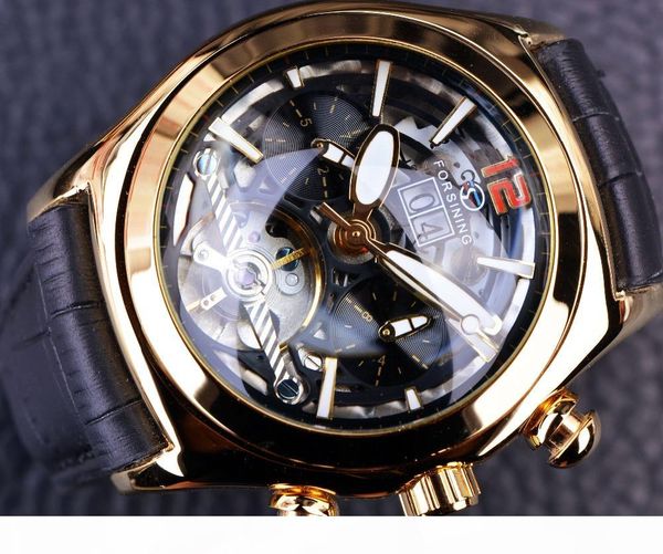 forsining convex glass stylish tourbillion 3d genuine leather strap mens watches automatic watch clock, Slivery;brown
forsining convex glass stylish tourbillion 3d genuine leather strap mens watches automatic watch clock, Slivery;brown