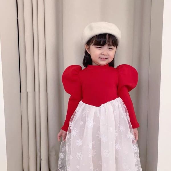 korean skirt children's christmas snowflake plush girl's childhood drs, Red;yellow
korean skirt children's christmas snowflake plush girl's childhood drs, Red;yellow