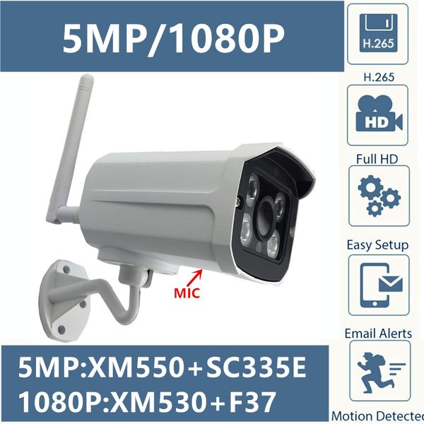 wireless wifi 5mp 4mp 2mp xm550ai+sc335e ip metal bullet camera 2592*1944 waterproof ip66 outdoor irc 8-128g sd xmeye icsee p2p
wireless wifi 5mp 4mp 2mp xm550ai+sc335e ip metal bullet camera 2592*1944 waterproof ip66 outdoor irc 8-128g sd xmeye icsee p2p
