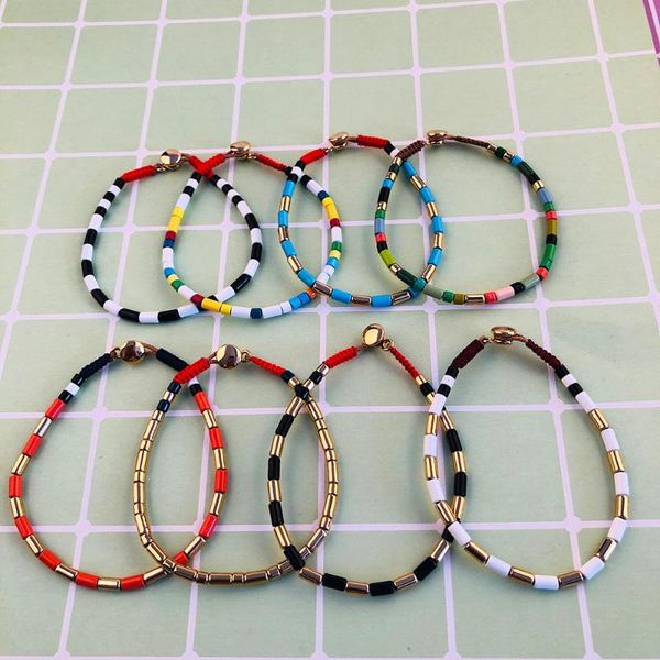 charm bracelets 8 styles bohemian bracelet for women bangle rainbow stacking rope chain miyuki jewelry tile pulsera bileklik 2021, Golden;silver
charm bracelets 8 styles bohemian bracelet for women bangle rainbow stacking rope chain miyuki jewelry tile pulsera bileklik 2021, Golden;silver