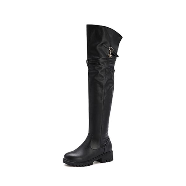 2021 the new casual-toed round-toe style on the knee fashion metal star zipper black platform medium-thick riding boots women's shoes u
2021 the new casual-toed round-toe style on the knee fashion metal star zipper black platform medium-thick riding boots women's shoes u