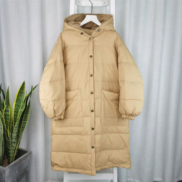 2021 new women's winter white long coat down thick female parka hood wind jacket puffer snow outerwear famq, Black
2021 new women's winter white long coat down thick female parka hood wind jacket puffer snow outerwear famq, Black
