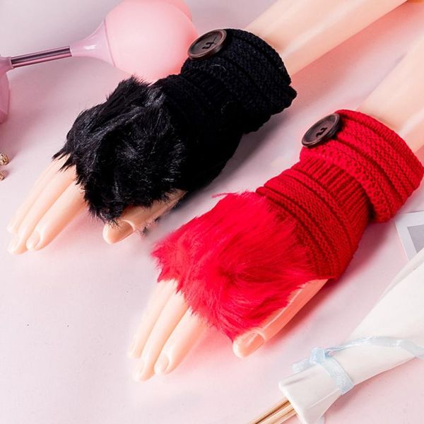 five fingers gloves winter women plush faux fur knitting wool keep warm fashion short mitten fingerless lady girl half finger glove, Blue;gray
five fingers gloves winter women plush faux fur knitting wool keep warm fashion short mitten fingerless lady girl half finger glove, Blue;gray