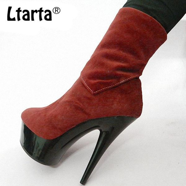 ltarta women platfrom boots 15cm black bottom super high heel suede high boots flanging velvet lyp-s-003
ltarta women platfrom boots 15cm black bottom super high heel suede high boots flanging velvet lyp-s-003