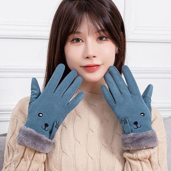 autumn and winter warm mouth lovely gloves leather touch screen ski gloves are windproof and skidproof, Blue;gray
autumn and winter warm mouth lovely gloves leather touch screen ski gloves are windproof and skidproof, Blue;gray
