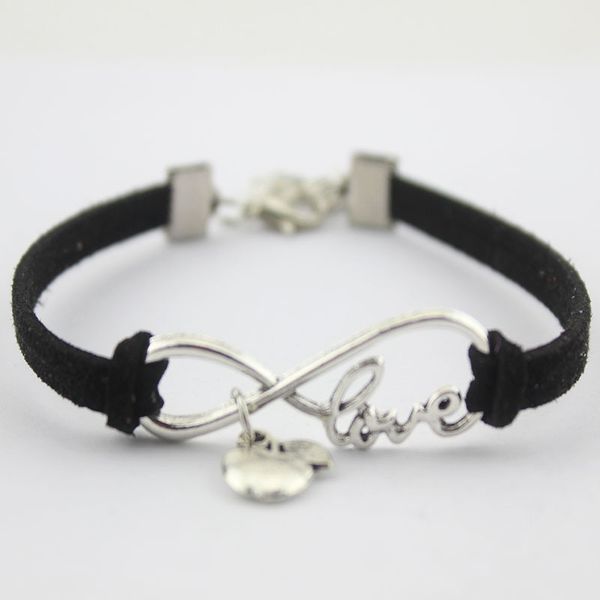 infinity love teacher heart teach charm suede leather adjustable bracelets women girl minimalist friends gift jewelry, Golden;silver
infinity love teacher heart teach charm suede leather adjustable bracelets women girl minimalist friends gift jewelry, Golden;silver