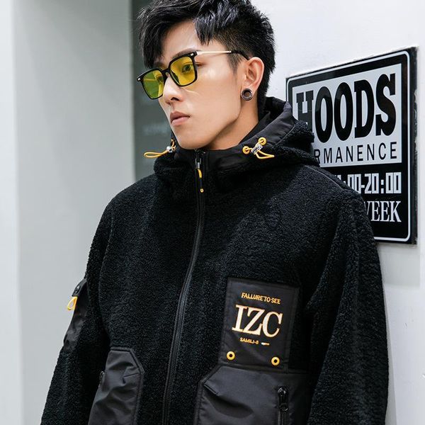 men's 2019 autumn/winter new ins trendhood hooded men's jacket zippered pocket lamb coat bubble jacket long acry1, Black;brown
men's 2019 autumn/winter new ins trendhood hooded men's jacket zippered pocket lamb coat bubble jacket long acry1, Black;brown