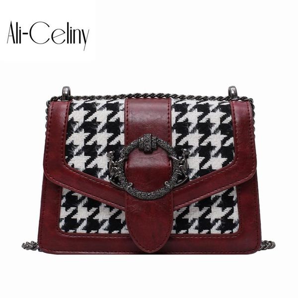 2020 new texture and assorted color matching small square bag fashion thousand bird pattern chain messenger bag
2020 new texture and assorted color matching small square bag fashion thousand bird pattern chain messenger bag