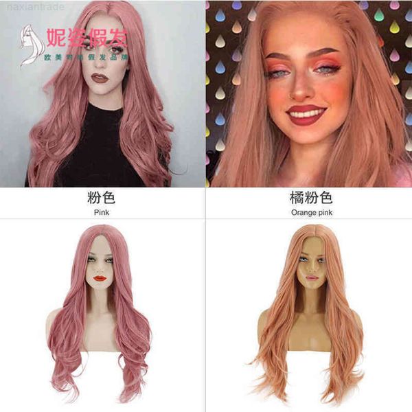 new fashion female rose net wig long curly hair pink, Black
new fashion female rose net wig long curly hair pink, Black