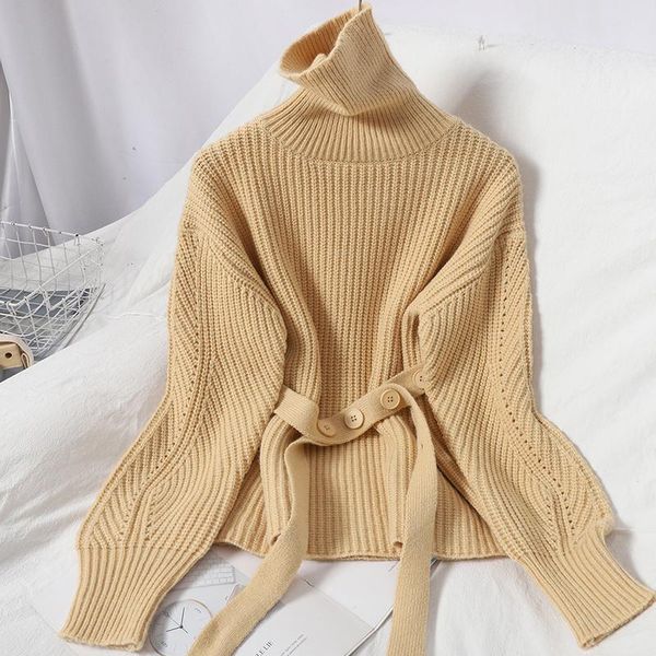 vintage sashes lacing slim pullovers solid jumper office lady elegant turtleneck women sweaters korean long sleeve, White;black
vintage sashes lacing slim pullovers solid jumper office lady elegant turtleneck women sweaters korean long sleeve, White;black