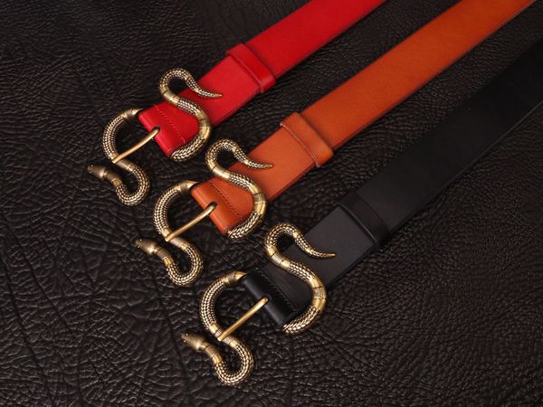 classic black brown genuine leather snake gold buckle women belt with box men designers belts men belts designer belts 658
classic black brown genuine leather snake gold buckle women belt with box men designers belts men belts designer belts 658