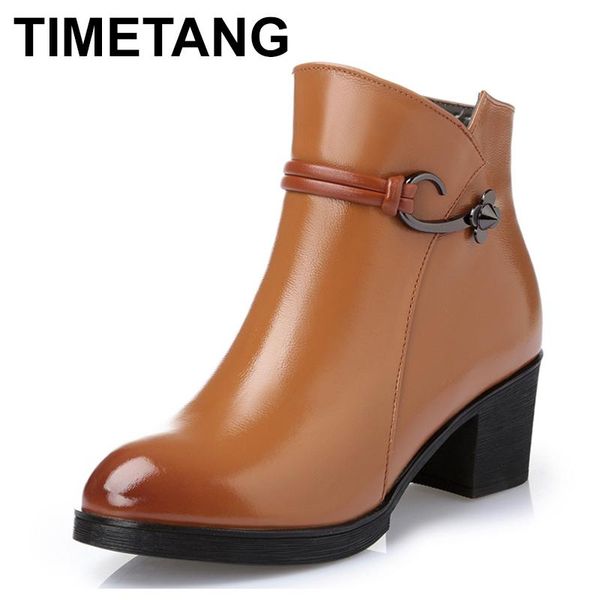timetang 2020 new fashion zipper women ankle boots high square heels autumn winter metal motorcycle warm boots platform shoes, Black 
timetang 2020 new fashion zipper women ankle boots high square heels autumn winter metal motorcycle warm boots platform shoes, Black