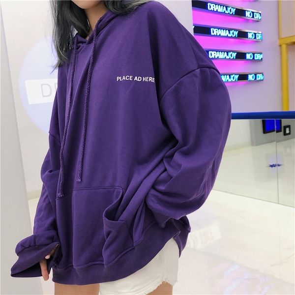 letter printing hoodies women brand female long sleeve solid color hooded sweatshirt hoodie tracksuit sweat coat casual y200610, Black
letter printing hoodies women brand female long sleeve solid color hooded sweatshirt hoodie tracksuit sweat coat casual y200610, Black