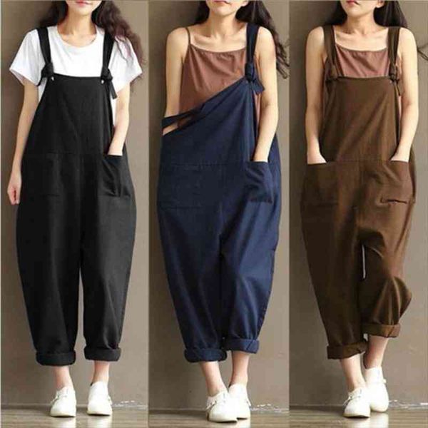 fashion women girls loose solid jumpsuit strap dungaree harem trousers ladies overall pants casual playsuits plus size -3xl, Black;white
fashion women girls loose solid jumpsuit strap dungaree harem trousers ladies overall pants casual playsuits plus size -3xl, Black;white