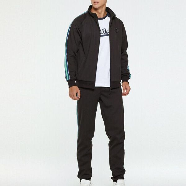 2pcs men's tracksuit sports fit jogging running fashion athletic jogging zipper coat jacket+pants sports sweat suit set1, Gray
2pcs men's tracksuit sports fit jogging running fashion athletic jogging zipper coat jacket+pants sports sweat suit set1, Gray