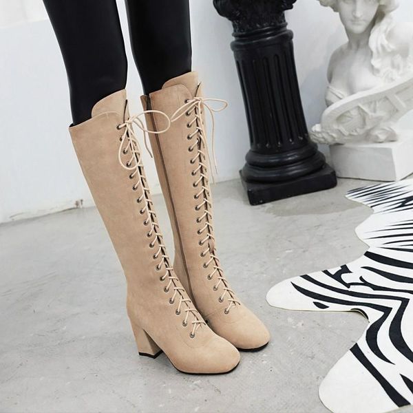 big size 9 10 11-15 boots women woman winter boots women shoes botas square head thick heel side zipper front strap, Black
big size 9 10 11-15 boots women woman winter boots women shoes botas square head thick heel side zipper front strap, Black