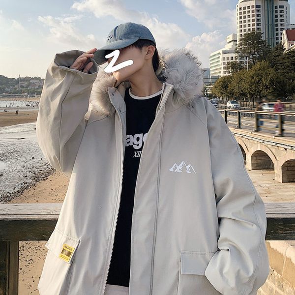 2021 new men's thicken zipper parkas winter new woman hooded oversize coats korean streetwear warm clothing vtyb, Black
2021 new men's thicken zipper parkas winter new woman hooded oversize coats korean streetwear warm clothing vtyb, Black