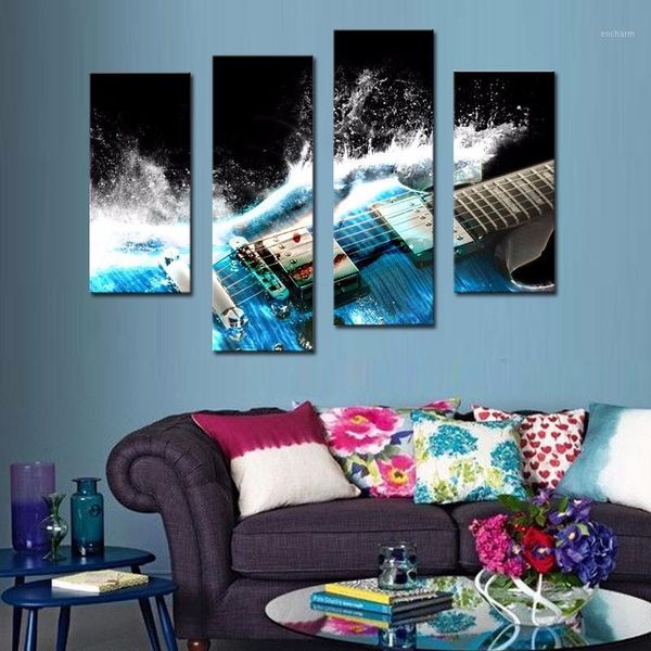 4 picture combination guitar in blue and waves looks beautiful wall art painting on canvas music pictures for home decor gift1
4 picture combination guitar in blue and waves looks beautiful wall art painting on canvas music pictures for home decor gift1